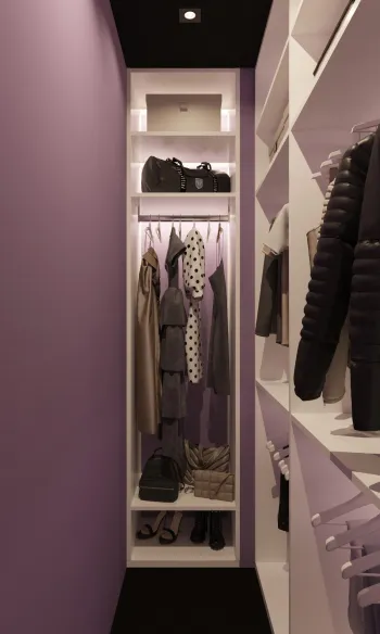 Интерьер с гардеробной  смотреть на Basicdecor