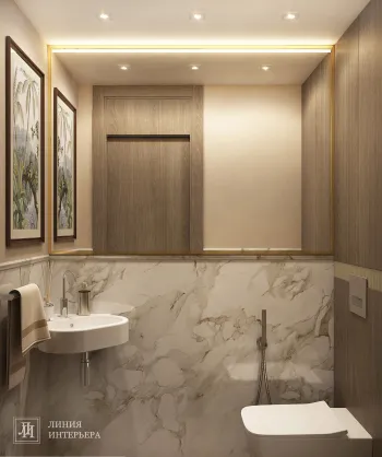 Интерьер ванной в современном стиле смотреть на Basicdecor