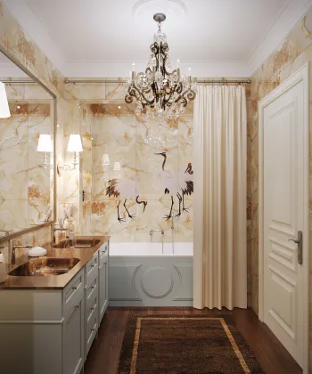 Интерьер ванной в неоклассике, барокко и рококо смотреть на Basicdecor