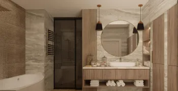 Интерьер ванной  смотреть на Basicdecor