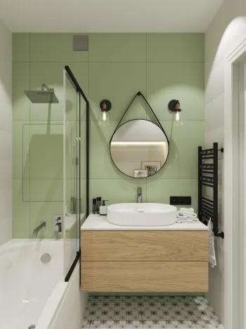 Интерьер ванной в современном стиле смотреть на Basicdecor