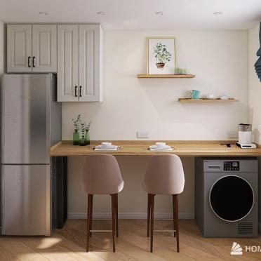 Интерьер кухни с постирочной  смотреть на Basicdecor