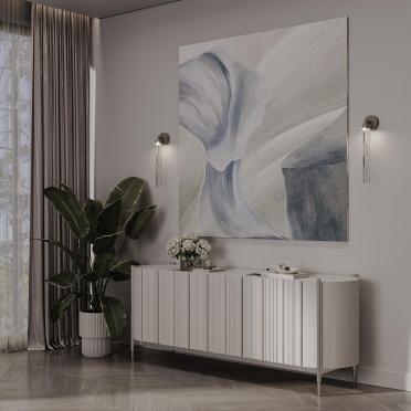 Интерьер с картинами над камином  смотреть на Basicdecor