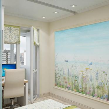 Интерьер c рабочим местом в неоклассике смотреть на Basicdecor