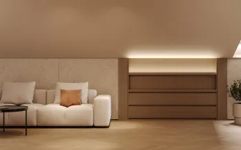 Интерьер с нишей с подсветкой, подсветкой светодиодной и с подсветкой  смотреть на Basicdecor