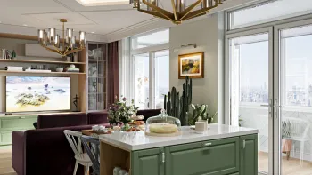 Интерьер гостиной в современном стиле смотреть на Basicdecor