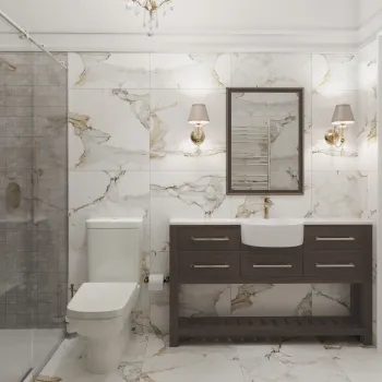 Интерьер ванной  смотреть на Basicdecor