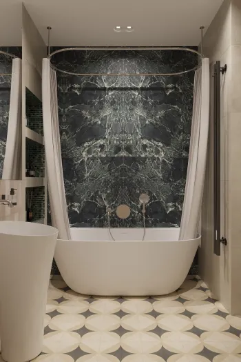 Интерьер ванной  смотреть на Basicdecor