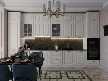 Интерьер кухни в неоклассике смотреть на Basicdecor