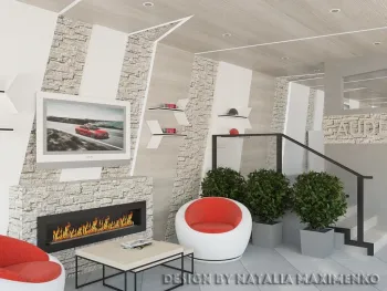 Интерьер гостиной  смотреть на Basicdecor