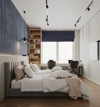 Интерьер детской cветильниками над кроватью  смотреть на Basicdecor