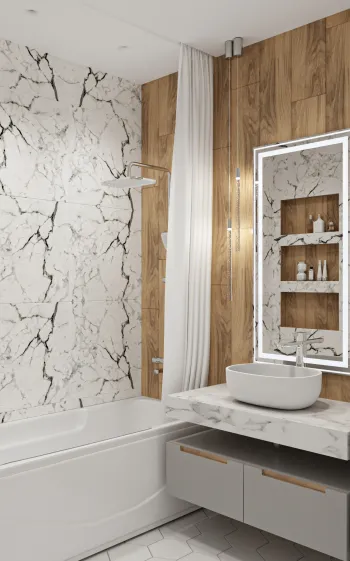 Интерьер ванной  смотреть на Basicdecor