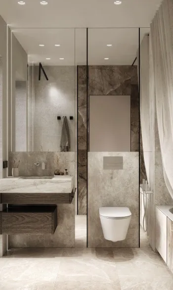 Интерьер ванной  смотреть на Basicdecor