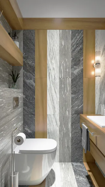 Интерьер ванной в современном стиле смотреть на Basicdecor