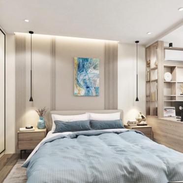Интерьер спальни cветильниками над кроватью  смотреть на Basicdecor