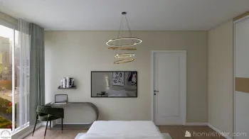 Интерьер спальни c рабочим местом  смотреть на Basicdecor