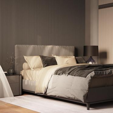 Интерьер спальни cветильниками над кроватью  смотреть на Basicdecor