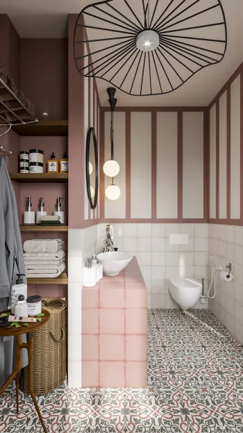 Интерьер ванной в современном стиле смотреть на Basicdecor