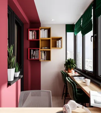Интерьер балкона с балконом в современном стиле смотреть на Basicdecor
