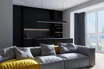 Интерьер c подсветкой  смотреть на Basicdecor