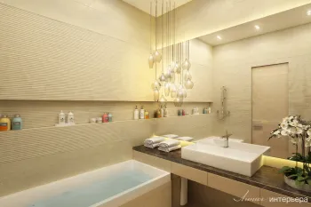 Интерьер ванной в современном стиле смотреть на Basicdecor