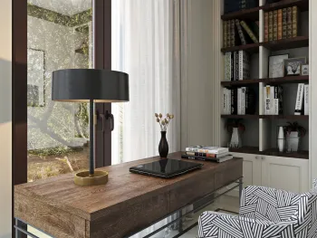 Интерьер c рабочим местом  смотреть на Basicdecor