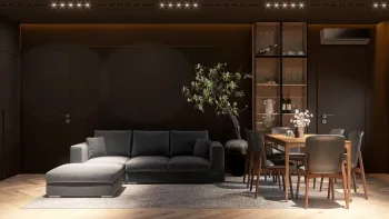 Интерьер c подсветкой  смотреть на Basicdecor