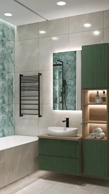 Интерьер ванной  смотреть на Basicdecor