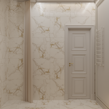 Интерьер с нишей из плитки  смотреть на Basicdecor
