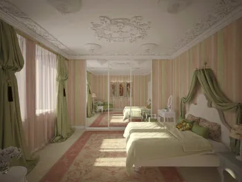 Интерьер спальни в классическом стиле и барокко смотреть на Basicdecor