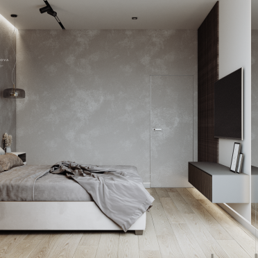 Интерьер спальни cветильниками над кроватью  смотреть на Basicdecor
