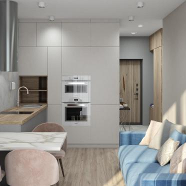 Интерьер кухни с без окна  смотреть на Basicdecor