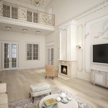 Интерьер гостиной в классическом стиле смотреть на Basicdecor