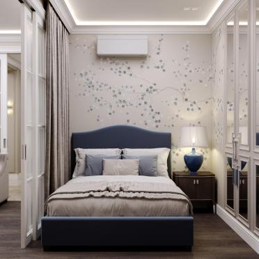 Интерьер спальни cветильниками над кроватью  смотреть на Basicdecor