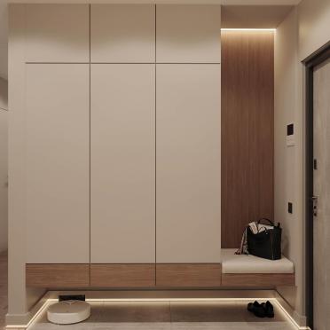 Интерьер прихожей с подсветкой светодиодной и с подсветкой  смотреть на Basicdecor