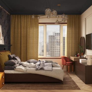 Интерьер спальни  смотреть на Basicdecor