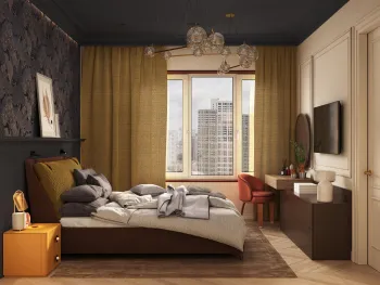 Интерьер спальни  смотреть на Basicdecor