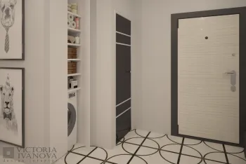 Интерьер с проходной в скандинавском стиле смотреть на Basicdecor