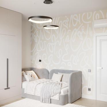 Интерьер детской cветильниками над кроватью  смотреть на Basicdecor