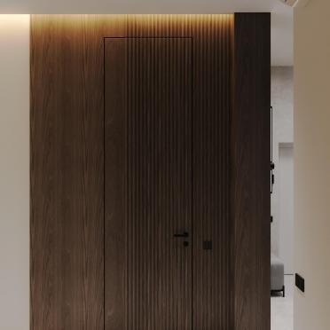 Интерьер коридора с нишей с подсветкой и с подсветкой  смотреть на Basicdecor