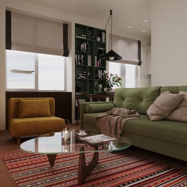 Интерьер гостиной  смотреть на Basicdecor