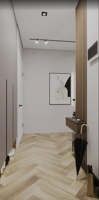 Интерьер прихожей с проходной  смотреть на Basicdecor