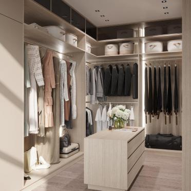 Интерьер гардеробной  смотреть на Basicdecor