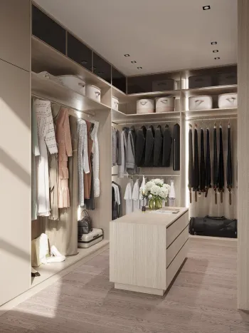 Интерьер гардеробной  смотреть на Basicdecor