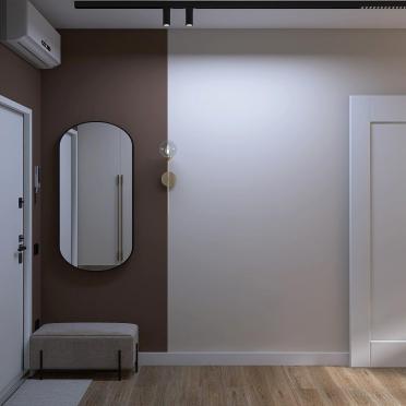 Интерьер прихожей с нишей с подсветкой  смотреть на Basicdecor