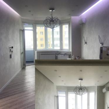 Интерьер с нишей с подсветкой и с подсветкой  смотреть на Basicdecor