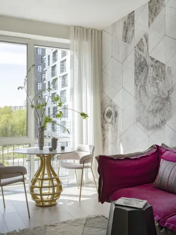 Интерьер гостиной  смотреть на Basicdecor