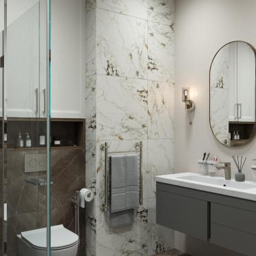 Интерьер ванной  смотреть на Basicdecor