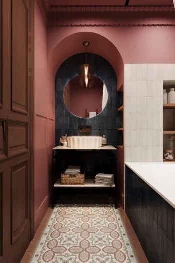 Интерьер ванной  смотреть на Basicdecor