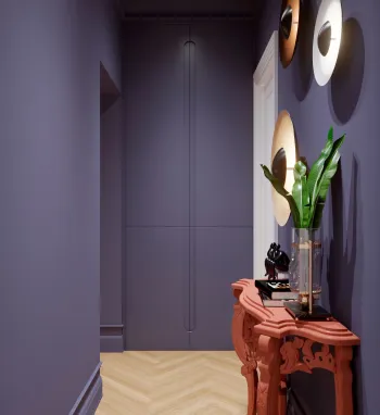 Интерьер с нишей с подсветкой и с подсветкой  смотреть на Basicdecor
